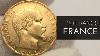 Rare 20 Francs Or Napoleon Iii Tete Nue 1856 Bb Abeille /ancre